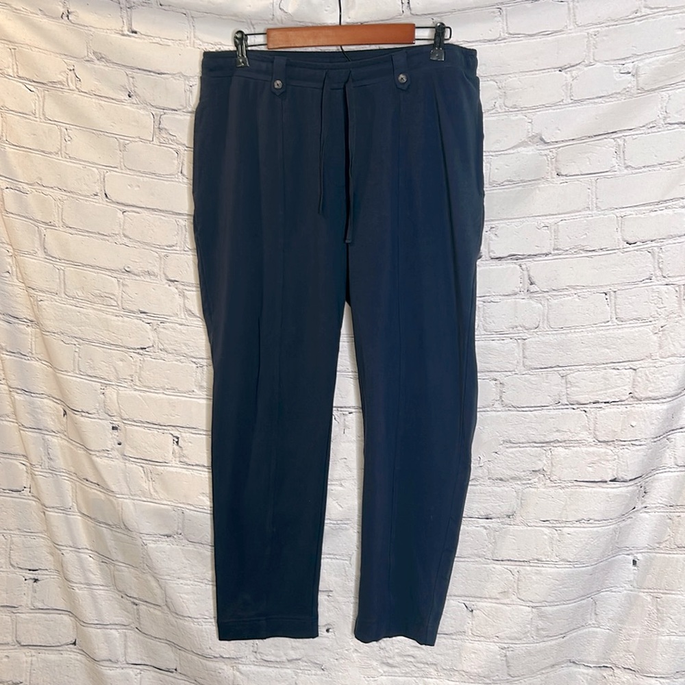 J. Jill Navy Blue Drawstring Waist Pants Size Medium